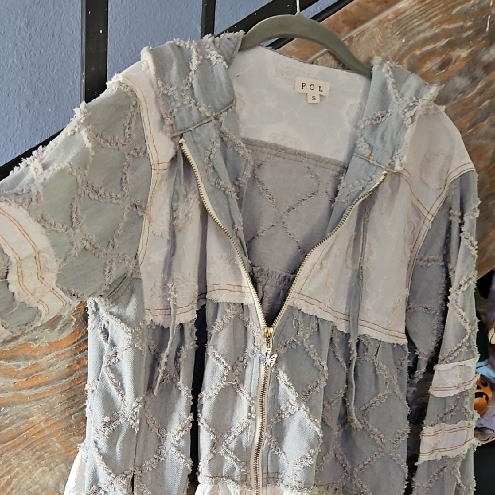 Patchwork Hooded Jacket POL - Picture 2 of 8